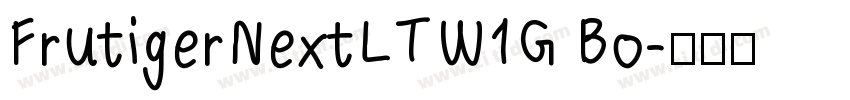 FrutigerNextLTW1G Bo字体转换